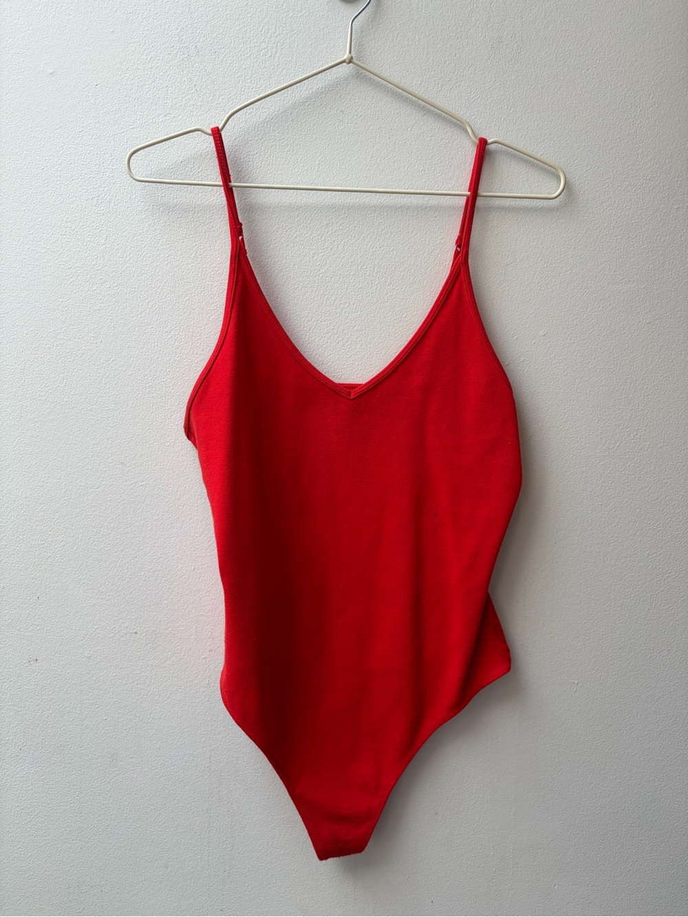 Sunday Best (Aritzia) red body suit V-neck